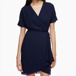 Aritzia mini wrap dress - Small
